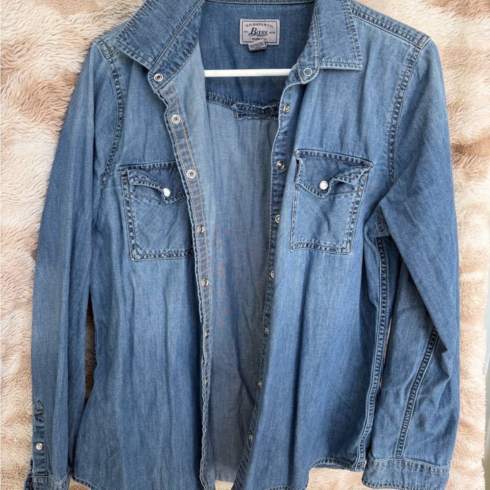 G.H. Bass & Co. Light Blue Denim Shirt